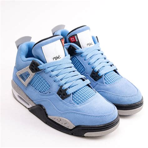 Kids' jordans 4 - The Details. Jordan Kids. Jordan 4 Retro "University Blue" sneakers. Have your own piece of sneaker history. Simply get yourself a pair of these AirJordan 4 Retro sneakers from Jordan and you're all set. Crafted from university blue and tech grey panels, they're the ideal low-top pair. Imported.